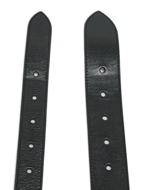 Alexander McQueen Pre-Owned double leather belt Black 1357918