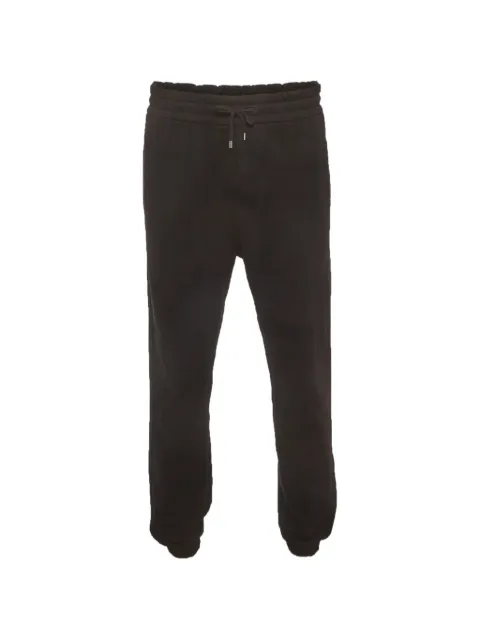 Saint Laurent Pre-Owned slim-fit cotton track pants Black 1329869