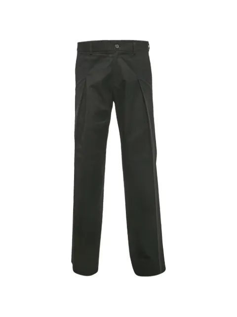 Saint Laurent Pre-Owned pleated-details trousers Black 1265218