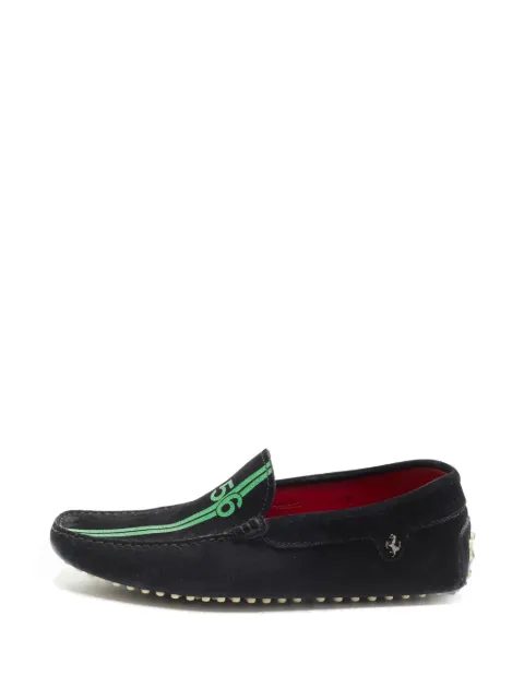 Tod's Vintage x Trademark of suede loafers Black 1357680