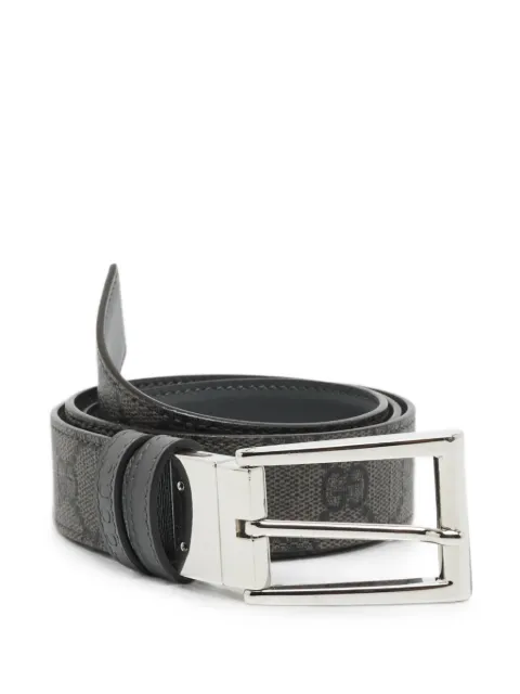 Gucci Pre-Owned GG Supreme reversible belt Grey 1360664
