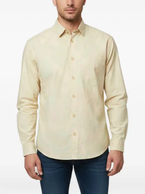 Jacquemus Pre-Owned Le Raphia paisley-print shirt Orange 1339889