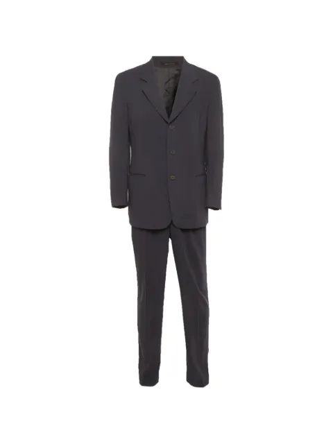 Emporio Armani Pre-Owned regular-fit wool suit Grey 1290184