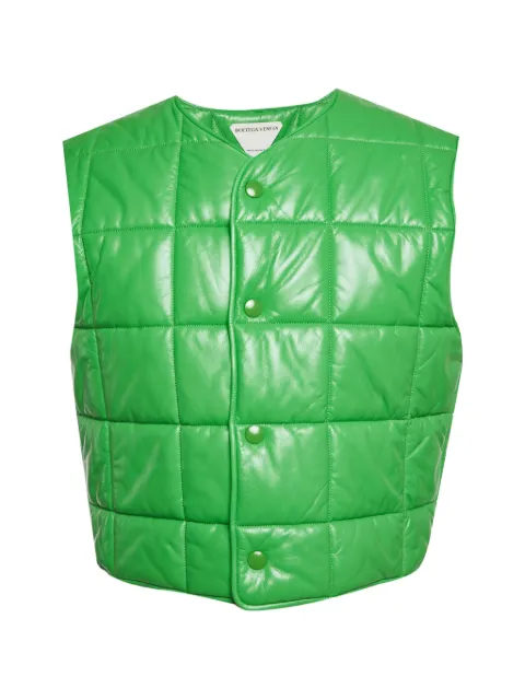 Bottega Veneta Pre-Owned quilted sleeveless vest Green 1296120