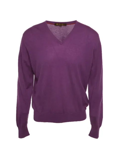 Loro Piana Pre-Owned V-neck cashmere sweater Purple 1312050