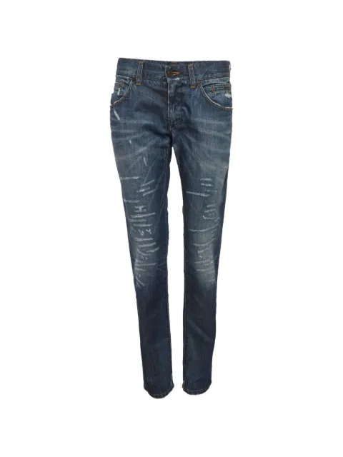 Dolce & Gabbana Pre-Owned distressed slim-fit jeans Blue 1309798