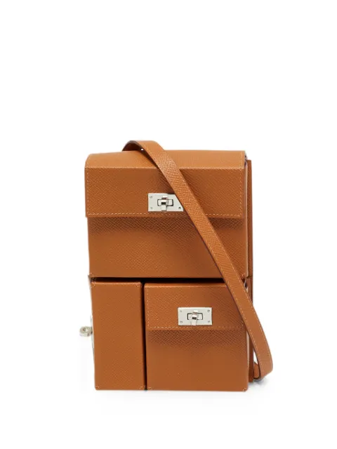 Hermès Pre-Owned 2024 Kelly Multipocket To Go leather pouch Brown 1339779