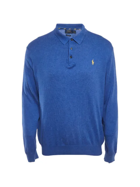 Polo Ralph Lauren Vintage cotton long-sleeve polo shirt Blue 1315022