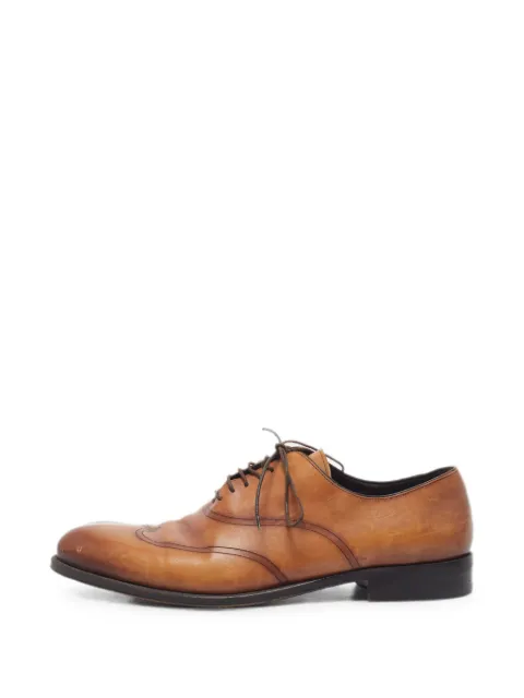 Ermenegildo Zegna Vintage wingtip lace-up derby shoes Brown 1332368