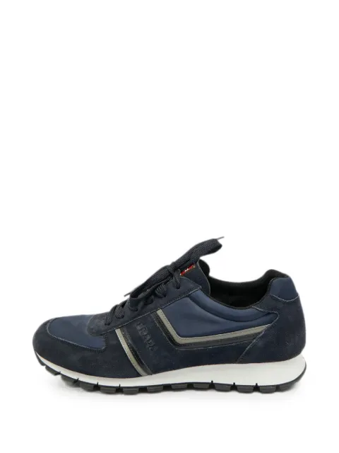 Prada Pre-Owned Matchrace panelled low-top sneakers Blue 1265163