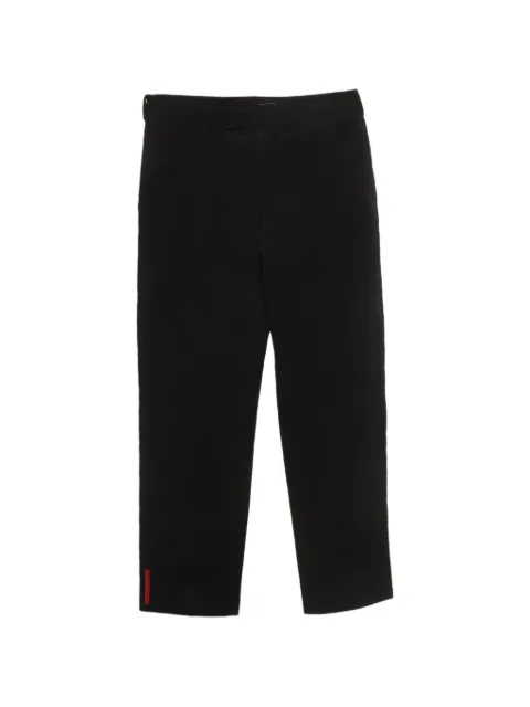 Prada Pre-Owned Linea Rossa straight-fit trousers Black 1349702