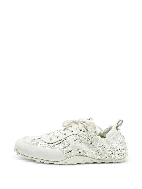 Hermès Pre-Owned perforated lace-up sneakers White 1331059