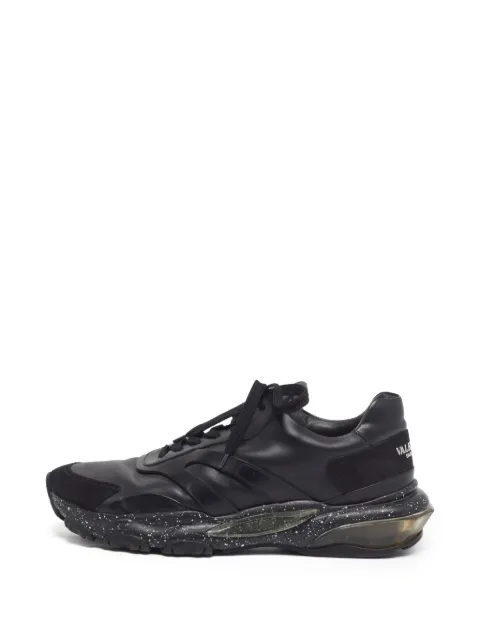 Valentino Garavani Pre-Owned Bounce leather low-top sneakers Black 1340853