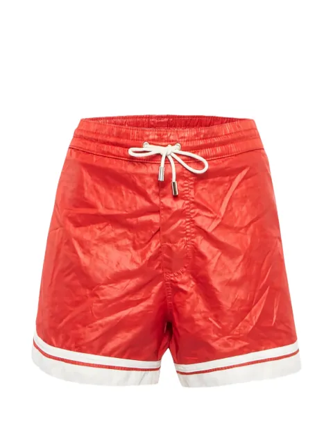 D&G PreOwned striped-details drawstring shorts Red 1273784