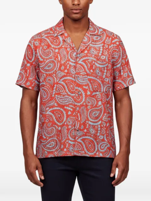COUNTY OF MILAN paisley-print button-down shirt Red 1340650