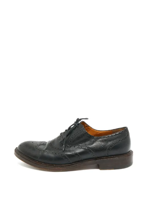 Gucci Pre-Owned lace-up leather Oxford shoes Black 1278700