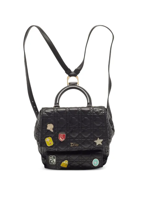 Christian Dior Pre-Owned Stardust Cannage backpack Black 1291055