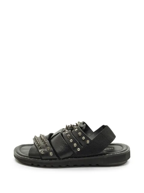 Dolce & Gabbana Pre-Owned spike cross-strap sandals Black 1278737