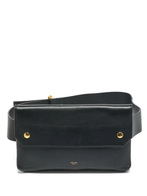 Celine Pre-Owned 2014 flap-top studded belt bag Black 1340816