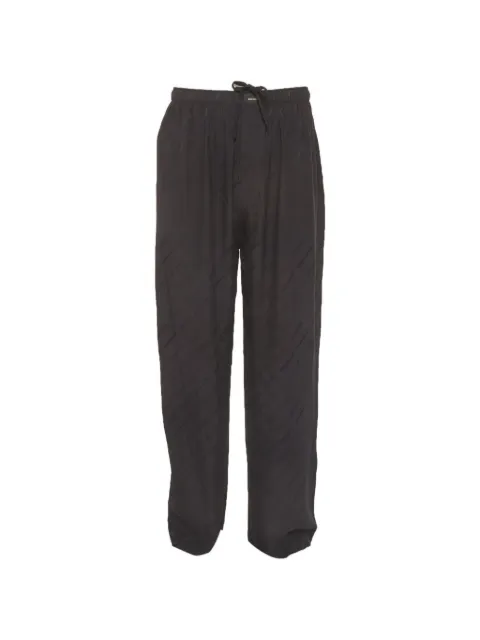Balenciaga Pre-Owned logo jacquard trousers Black 1336239