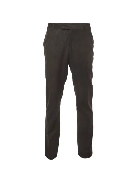 Christian Dior Pre-Owned striped tailored trousers Grey 1324973