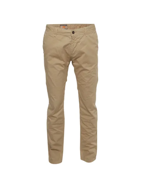 BOSS slim-fit cotton chino trousers Neutrals 1342891