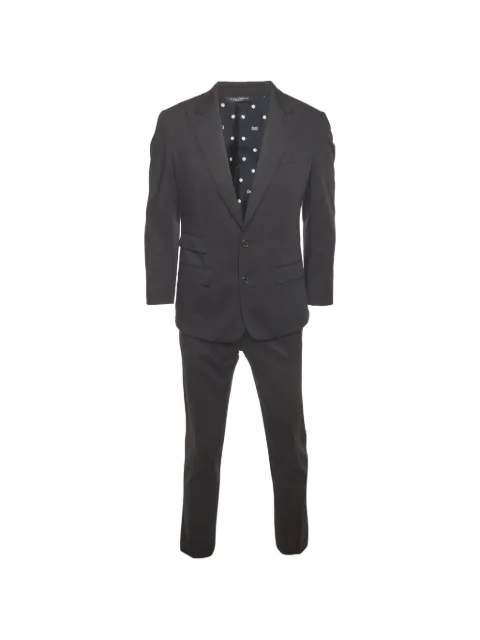 Dolce & Gabbana Pre-Owned single-breasted regular-fit suit Black 1334182
