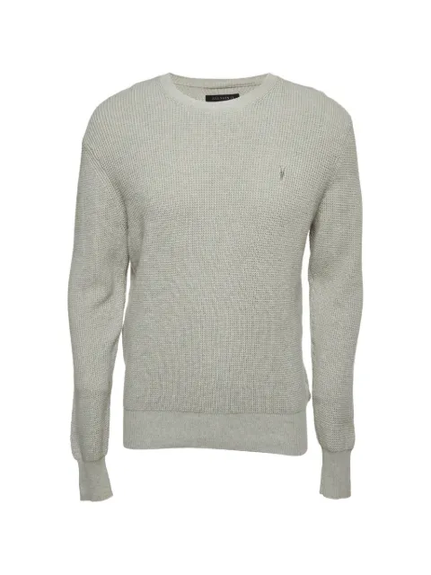 AllSaints Trias waffle-knit sweater Grey 1314617