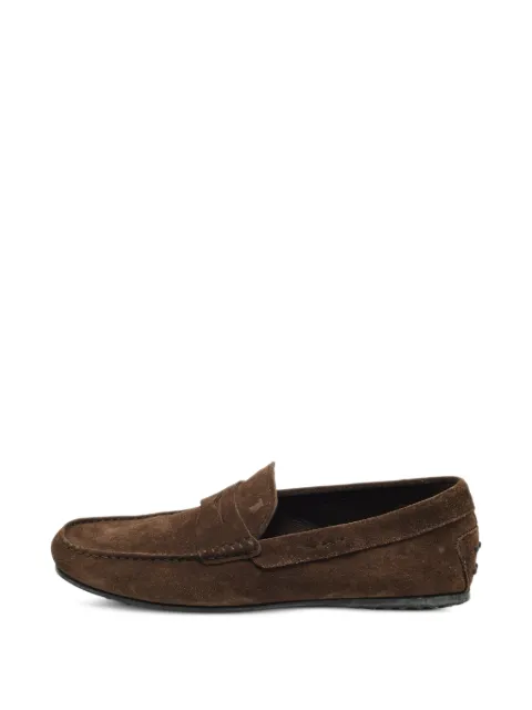 Tod's Vintage Gommino suede penny loafers Brown 1327662