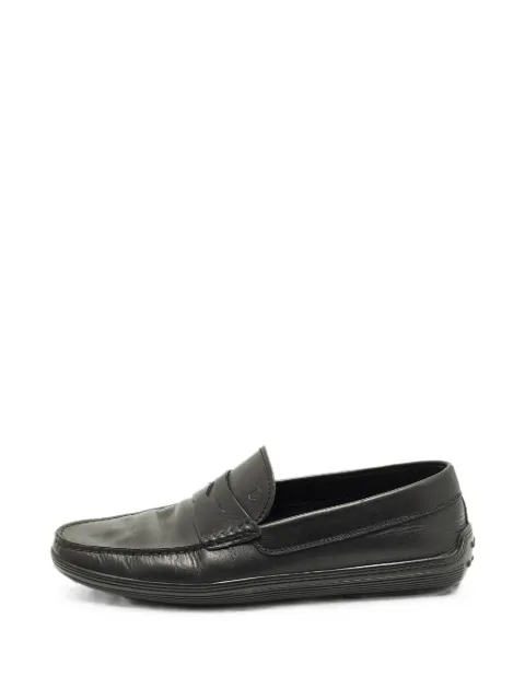 Tod's Vintage penny leather loafers Black 1294086