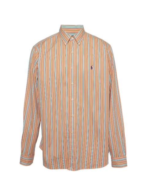 Polo Ralph Lauren Vintage stripe-print button-down shirt Orange 1334406