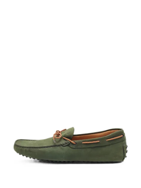 Tod's Vintage Gommino suede boat shoes Green 1339103