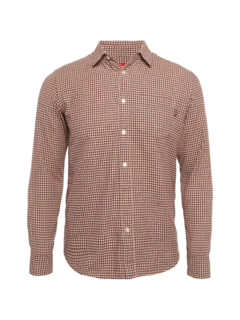 Supreme houndstooth-pattern shirt Red 1300481