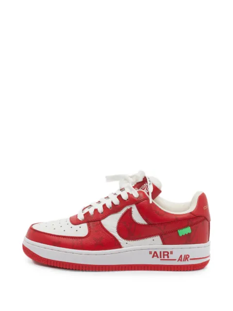 Louis Vuitton Pre-Owned x Nike Air Force 1 monogram sneakers Red 1350276