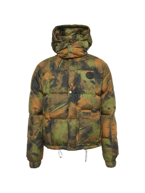 Off-White Pre-Owned camouflage padded jacket Green 1315999