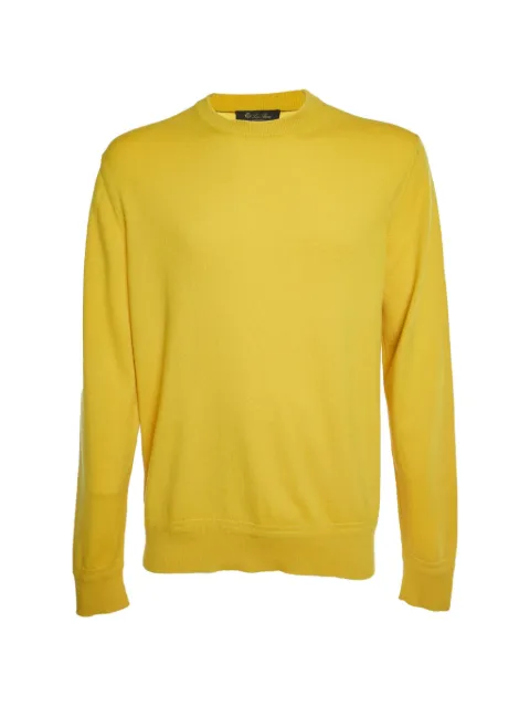 Loro Piana Pre-Owned crew-neck cashmere sweater Yellow 1324391