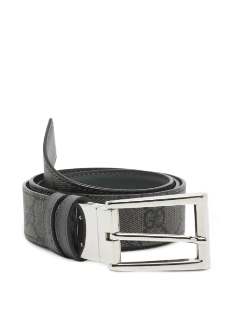 Gucci Pre-Owned GG Supreme reversible belt Grey 1360657