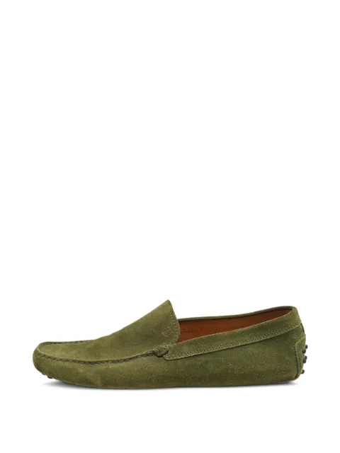 Tod's Vintage Gommino suede loafers Green 1300856