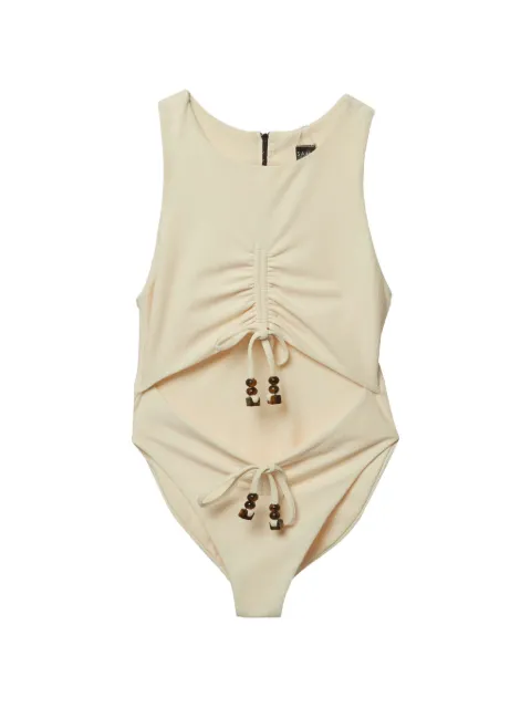 424 cut-out crepe swimsuit Neutrals 1305062