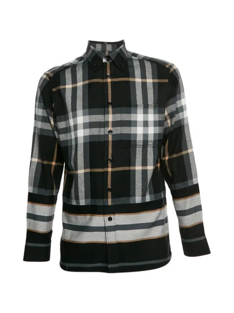 Burberry Pre-Owned Creeton check shirt Black 1318698