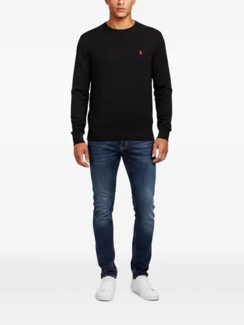 Polo Ralph Lauren Vintage logo-embroidered crew-neck sweater Black 1340375