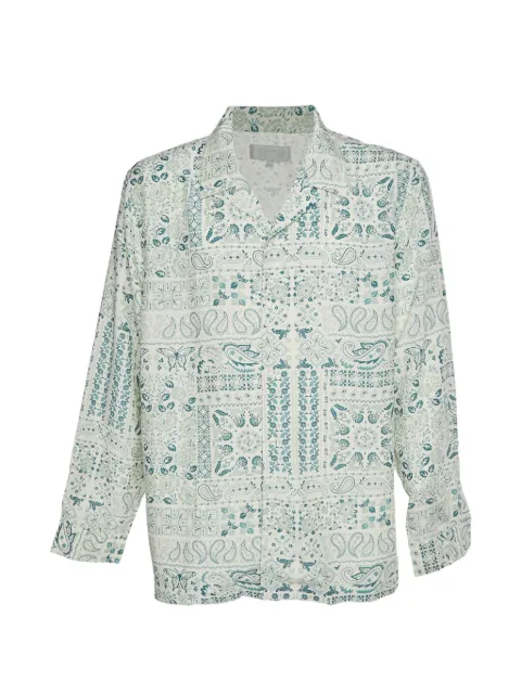 KITH paisley-print long-sleeve shirt Neutrals 1335642