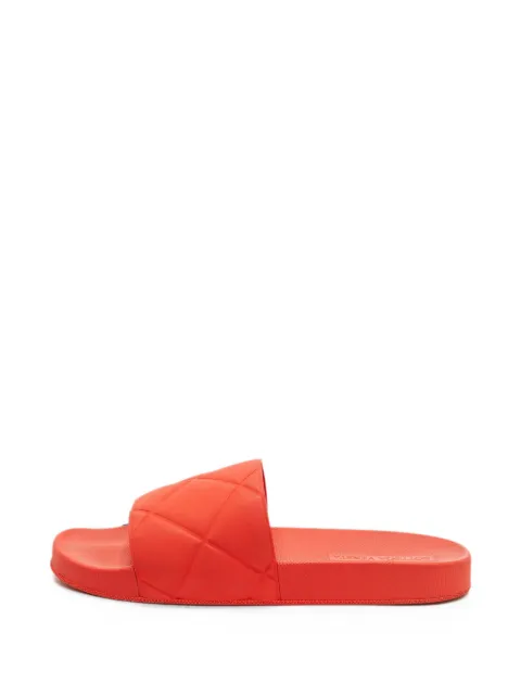 Bottega Veneta Pre-Owned quilted slides Red 1317175