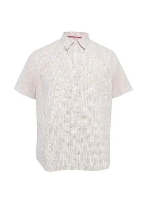 Calvin Klein dot-print short-sleeve shirt White 1276361