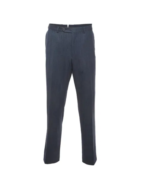 Ermenegildo Zegna Vintage Mila herringbone wool trousers Blue 1308452