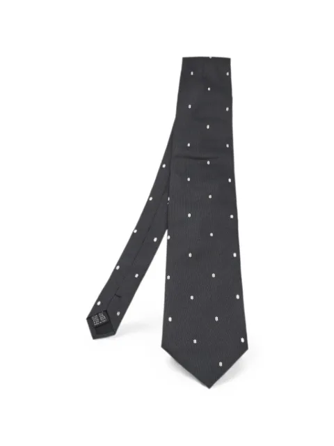 D&G Vintage patterned silk tie Grey 1303860