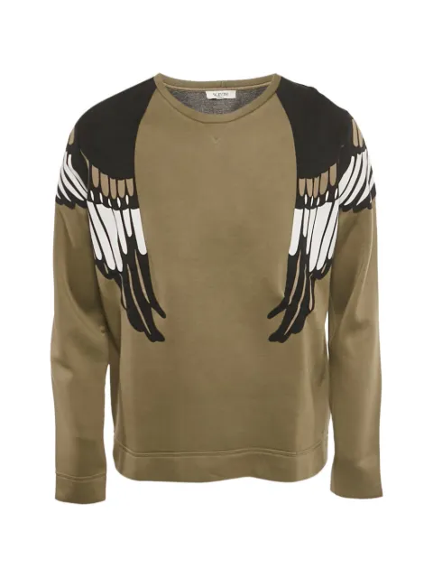Valentino Garavani Pre-Owned eagle-appliqué sweatshirt Green 1258555