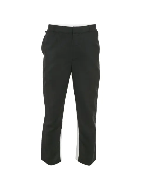 Burberry Pre-Owned logo-print paneled trousers Black 1268932