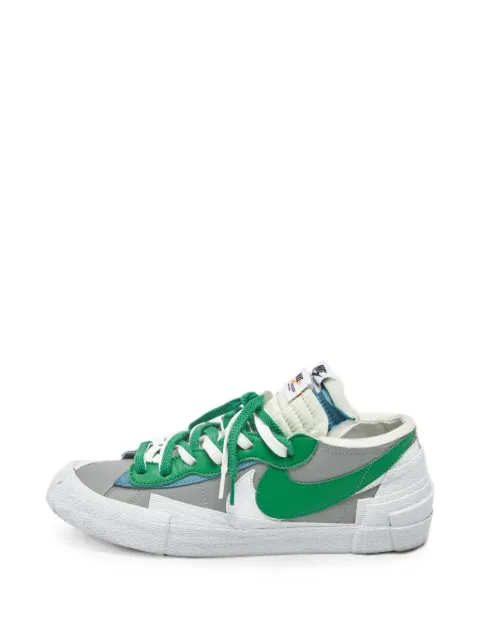 Nike Vintage x Sacai Blazer lace-up leather sneakers Grey 1257905