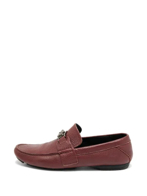 Versace Pre-Owned Medusa leather loafers Red 1287997